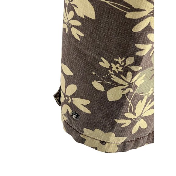 Gloria Vanderbilt Women's Floral Print Capri Pants Sz 6 Cotton Brown Beige Boho - Picture 12 of 15